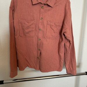 Madewell Box Cut Flannel Dusty Rose